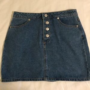 FOREVER21 | Button Up Jean Skirt